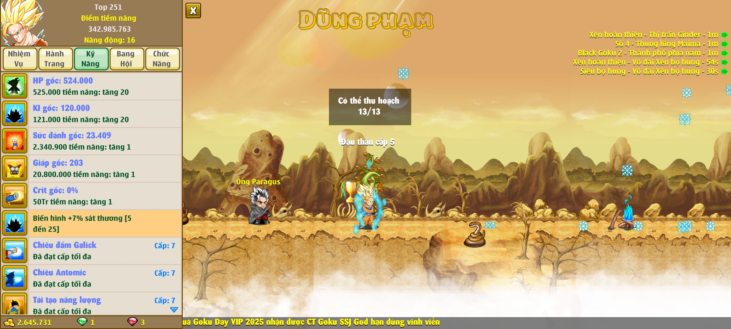 Nick Ngọc Rồng Online VIP giá rẻ, NickDaoQuan.Com, Shop Nick Ngọc Rồng