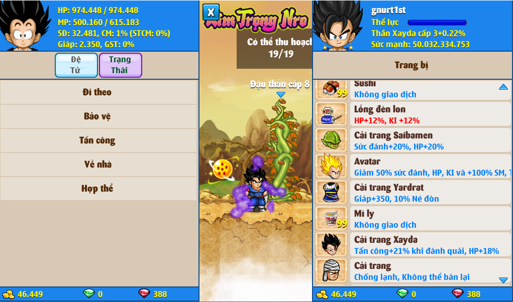 Nick Ngọc Rồng Online VIP giá rẻ, NickDaoQuan.Com, Shop Nick Ngọc Rồng