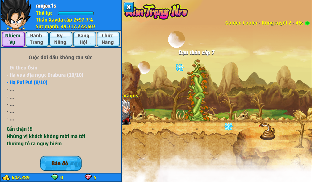 Nick Ngọc Rồng Online VIP giá rẻ, NickDaoQuan.Com, Shop Nick Ngọc Rồng