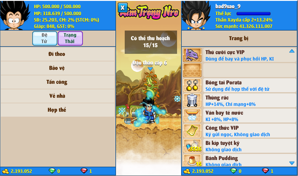 Nick Ngọc Rồng Online VIP giá rẻ, NickDaoQuan.Com, Shop Nick Ngọc Rồng