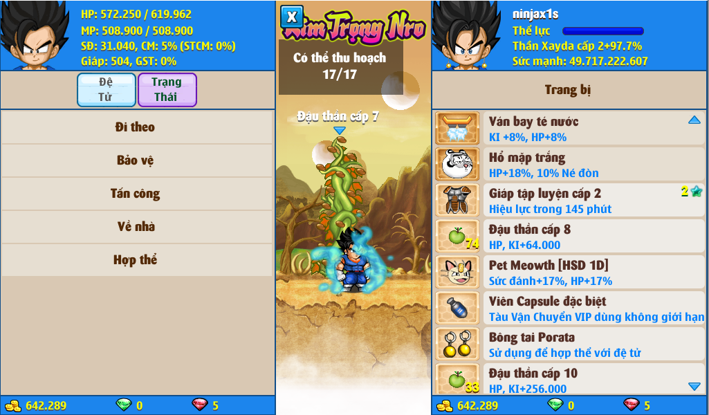 Nick Ngọc Rồng Online VIP giá rẻ, NickDaoQuan.Com, Shop Nick Ngọc Rồng