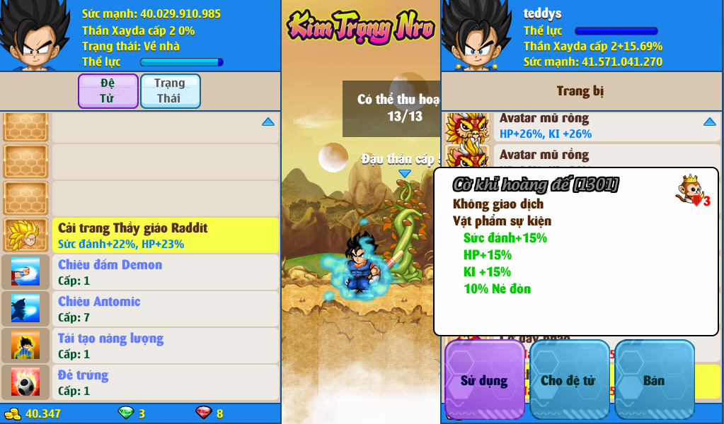 Nick Ngọc Rồng Online VIP giá rẻ, NickDaoQuan.Com, Shop Nick Ngọc Rồng