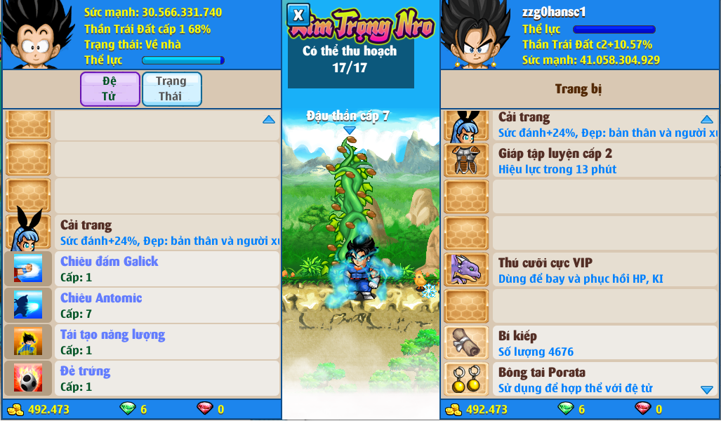 Nick Ngọc Rồng Online VIP giá rẻ, NickDaoQuan.Com, Shop Nick Ngọc Rồng