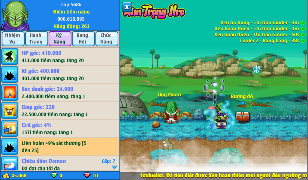 Nick Ngọc Rồng Online VIP giá rẻ, NickDaoQuan.Com, Shop Nick Ngọc Rồng