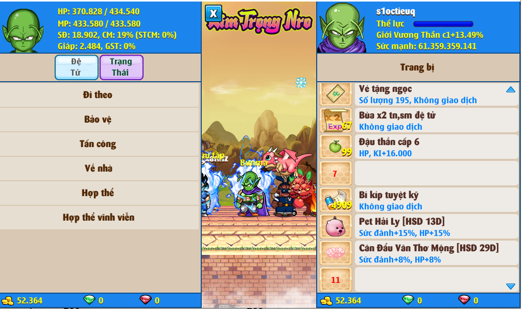 Nick Ngọc Rồng Online VIP giá rẻ, NickDaoQuan.Com, Shop Nick Ngọc Rồng