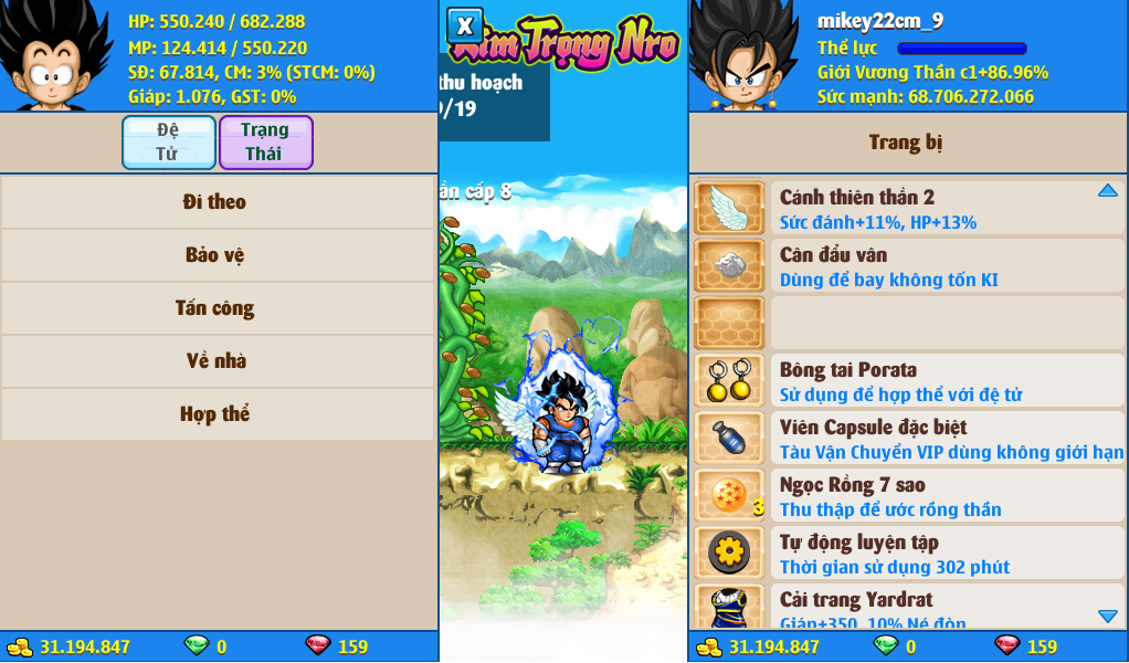 Nick Ngọc Rồng Online VIP giá rẻ, NickDaoQuan.Com, Shop Nick Ngọc Rồng