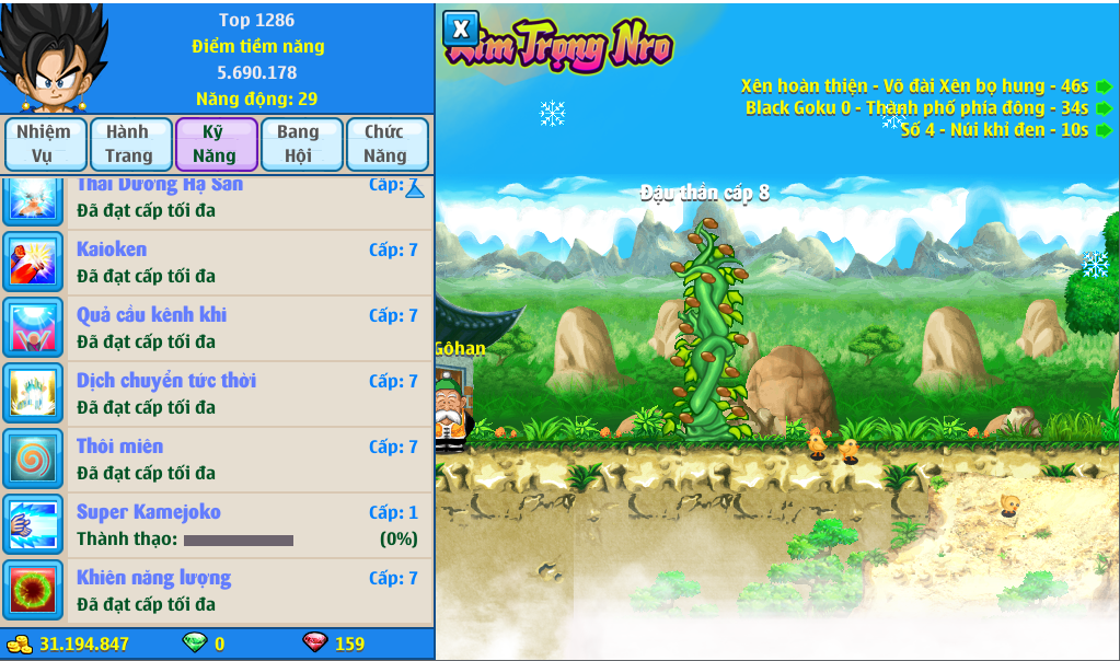 Nick Ngọc Rồng Online VIP giá rẻ, NickDaoQuan.Com, Shop Nick Ngọc Rồng