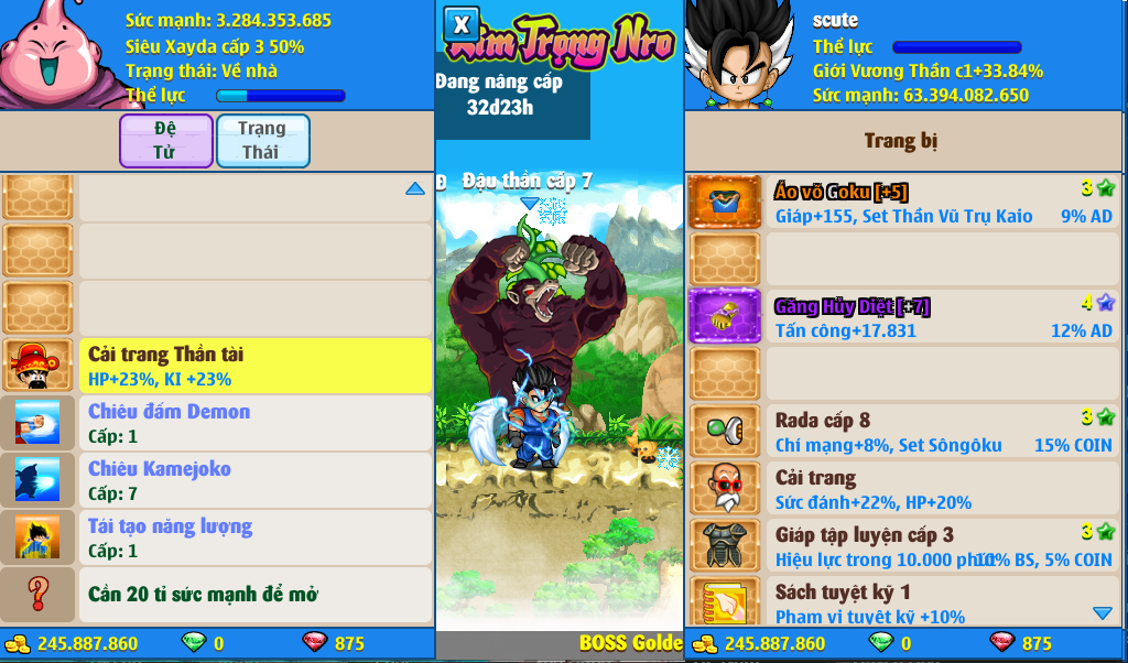 Nick Ngọc Rồng Online VIP giá rẻ, NickDaoQuan.Com, Shop Nick Ngọc Rồng