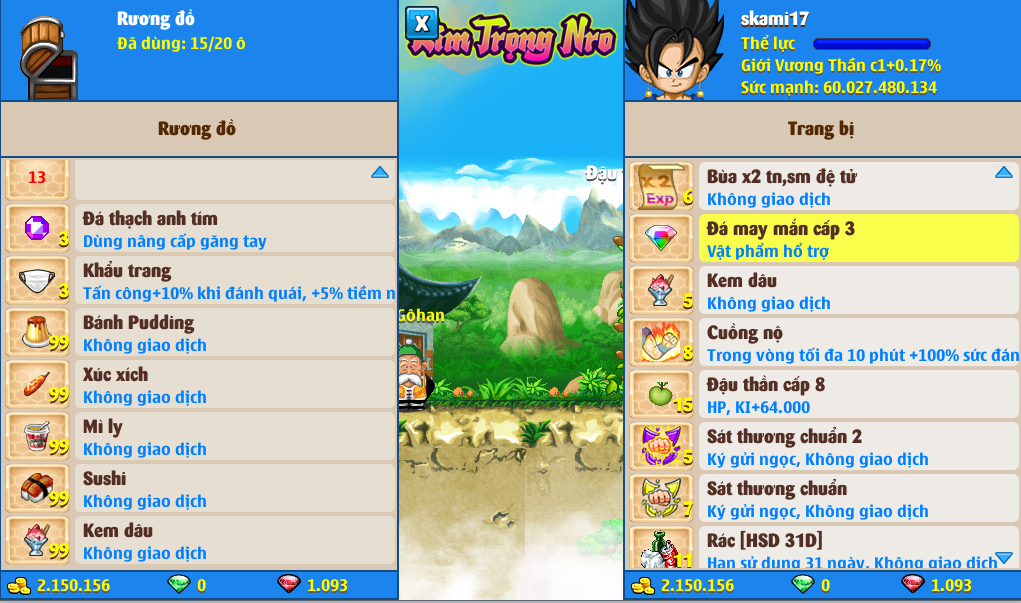 Nick Ngọc Rồng Online VIP giá rẻ, NickDaoQuan.Com, Shop Nick Ngọc Rồng