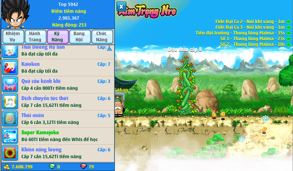 Nick Ngọc Rồng Online VIP giá rẻ, NickDaoQuan.Com, Shop Nick Ngọc Rồng