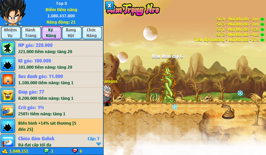 Nick Ngọc Rồng Online VIP giá rẻ, NickDaoQuan.Com, Shop Nick Ngọc Rồng