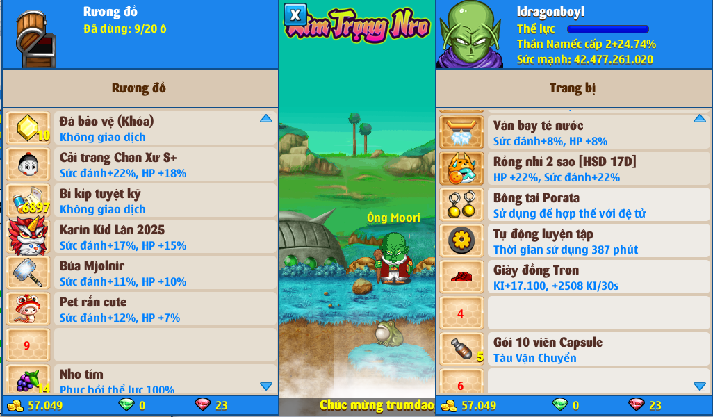 Nick Ngọc Rồng Online VIP giá rẻ, NickDaoQuan.Com, Shop Nick Ngọc Rồng