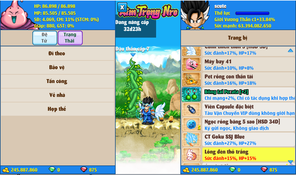 Nick Ngọc Rồng Online VIP giá rẻ, NickDaoQuan.Com, Shop Nick Ngọc Rồng