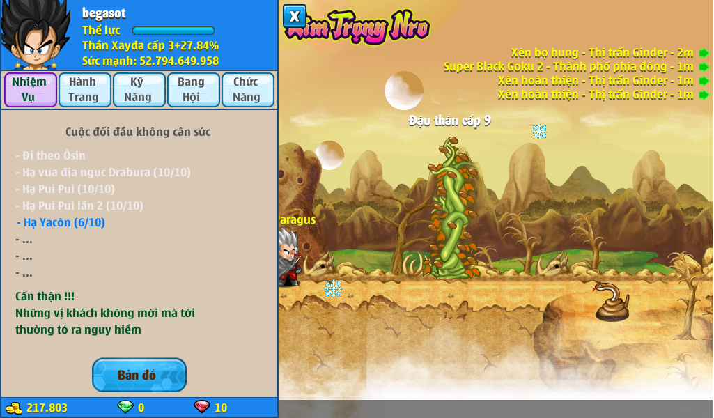 Nick Ngọc Rồng Online VIP giá rẻ, NickDaoQuan.Com, Shop Nick Ngọc Rồng