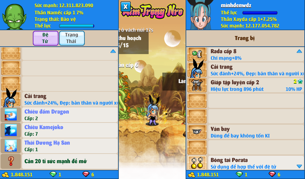 Nick Ngọc Rồng Online VIP giá rẻ, NickDaoQuan.Com, Shop Nick Ngọc Rồng