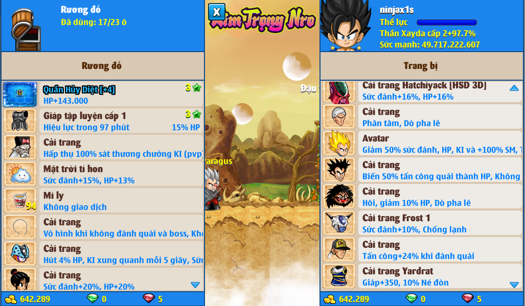 Nick Ngọc Rồng Online VIP giá rẻ, NickDaoQuan.Com, Shop Nick Ngọc Rồng