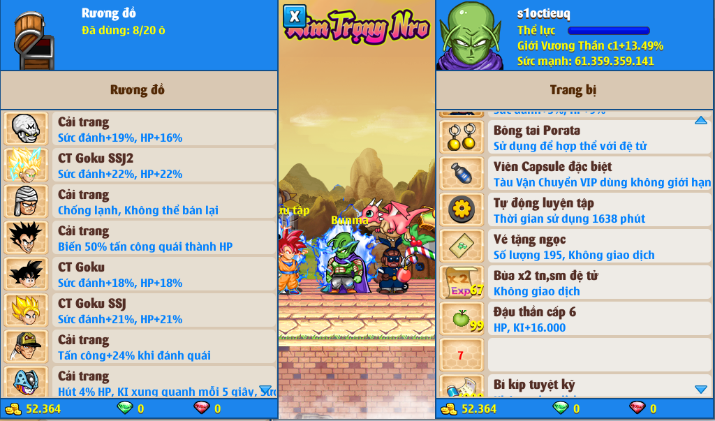 Nick Ngọc Rồng Online VIP giá rẻ, NickDaoQuan.Com, Shop Nick Ngọc Rồng