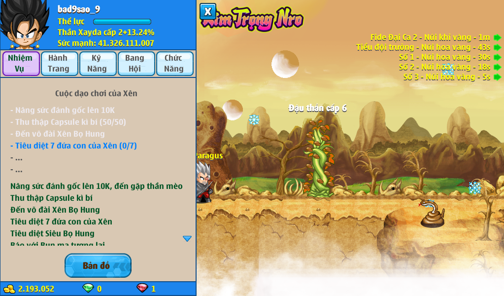 Nick Ngọc Rồng Online VIP giá rẻ, NickDaoQuan.Com, Shop Nick Ngọc Rồng