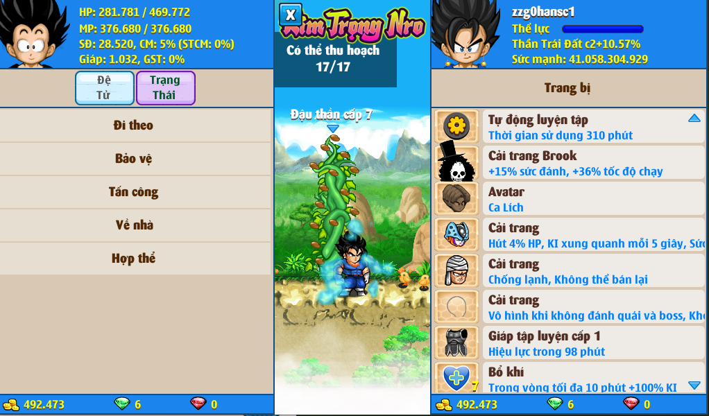 Nick Ngọc Rồng Online VIP giá rẻ, NickDaoQuan.Com, Shop Nick Ngọc Rồng