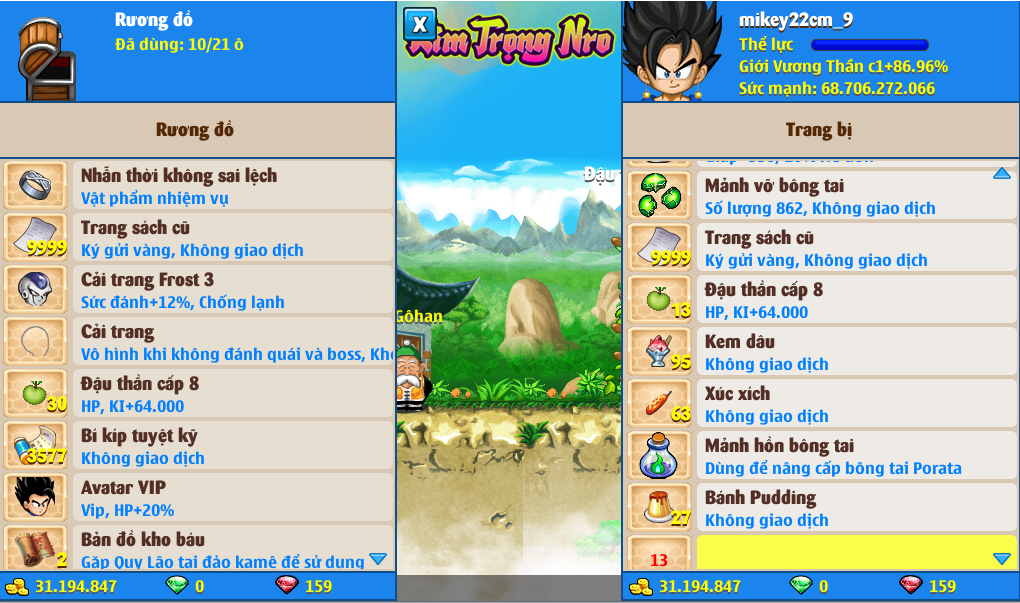 Nick Ngọc Rồng Online VIP giá rẻ, NickDaoQuan.Com, Shop Nick Ngọc Rồng