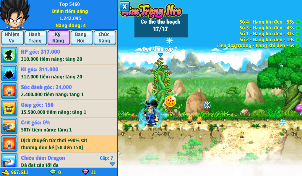 Nick Ngọc Rồng Online VIP giá rẻ, NickDaoQuan.Com, Shop Nick Ngọc Rồng