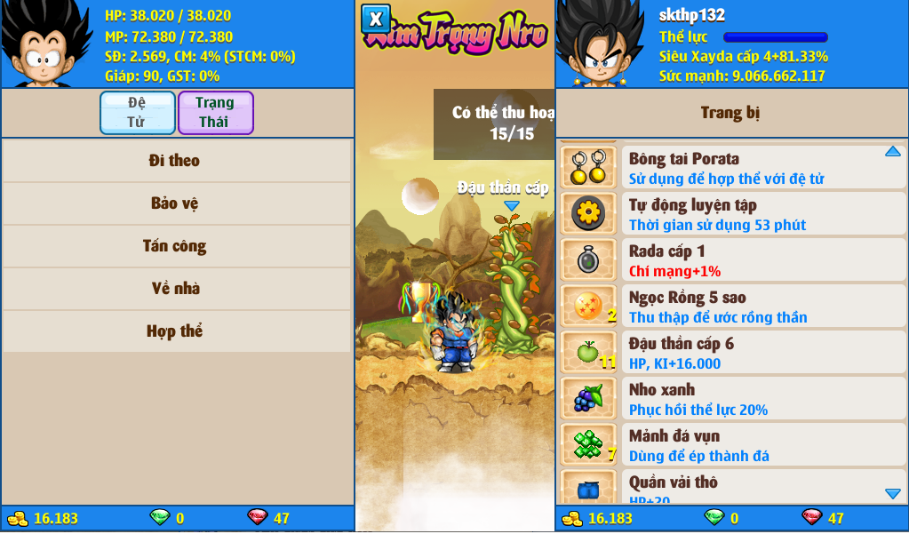 Nick Ngọc Rồng Online VIP giá rẻ, NickDaoQuan.Com, Shop Nick Ngọc Rồng