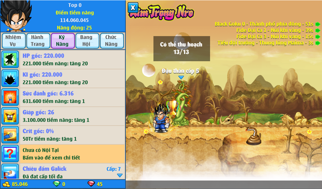 Nick Ngọc Rồng Online VIP giá rẻ, NickDaoQuan.Com, Shop Nick Ngọc Rồng