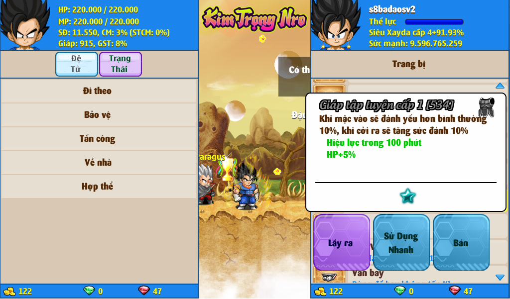 Nick Ngọc Rồng Online VIP giá rẻ, NickDaoQuan.Com, Shop Nick Ngọc Rồng