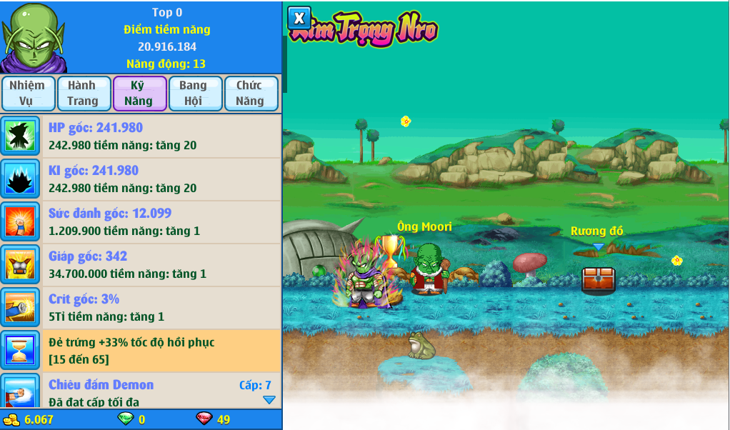 Nick Ngọc Rồng Online VIP giá rẻ, NickDaoQuan.Com, Shop Nick Ngọc Rồng