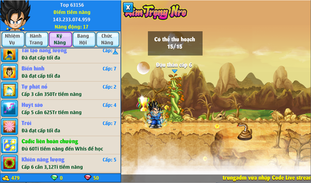 Nick Ngọc Rồng Online VIP giá rẻ, NickDaoQuan.Com, Shop Nick Ngọc Rồng