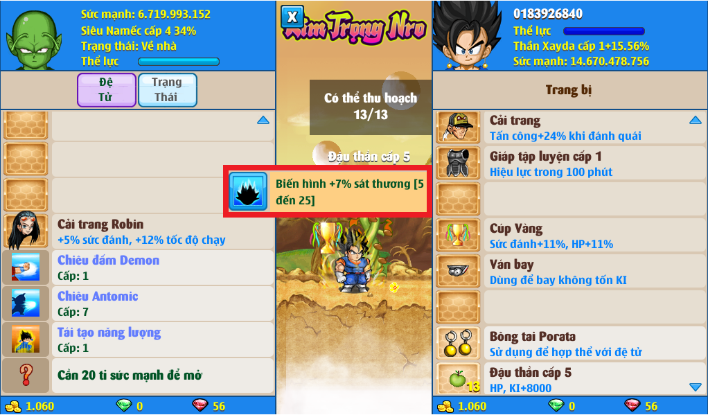 Nick Ngọc Rồng Online VIP giá rẻ, NickDaoQuan.Com, Shop Nick Ngọc Rồng