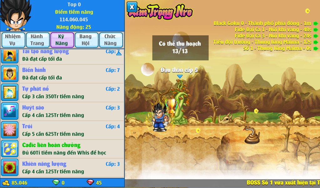 Nick Ngọc Rồng Online VIP giá rẻ, NickDaoQuan.Com, Shop Nick Ngọc Rồng