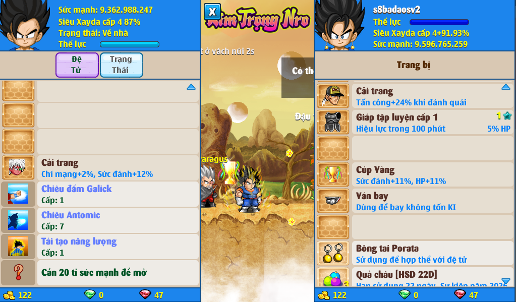 Nick Ngọc Rồng Online VIP giá rẻ, NickDaoQuan.Com, Shop Nick Ngọc Rồng