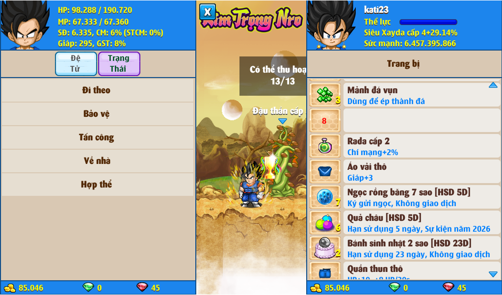 Nick Ngọc Rồng Online VIP giá rẻ, NickDaoQuan.Com, Shop Nick Ngọc Rồng