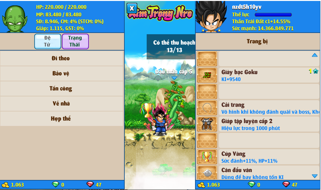 Nick Ngọc Rồng Online VIP giá rẻ, NickDaoQuan.Com, Shop Nick Ngọc Rồng