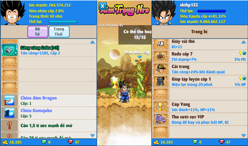 Nick Ngọc Rồng Online VIP giá rẻ, NickDaoQuan.Com, Shop Nick Ngọc Rồng