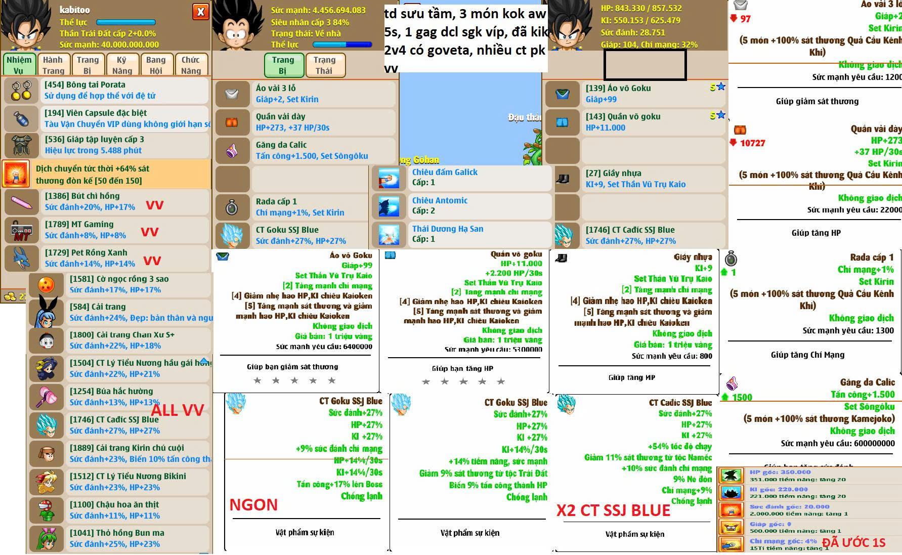 Nick Ngọc Rồng Online VIP giá rẻ, NickDaoQuan.Com, Shop Nick Ngọc Rồng