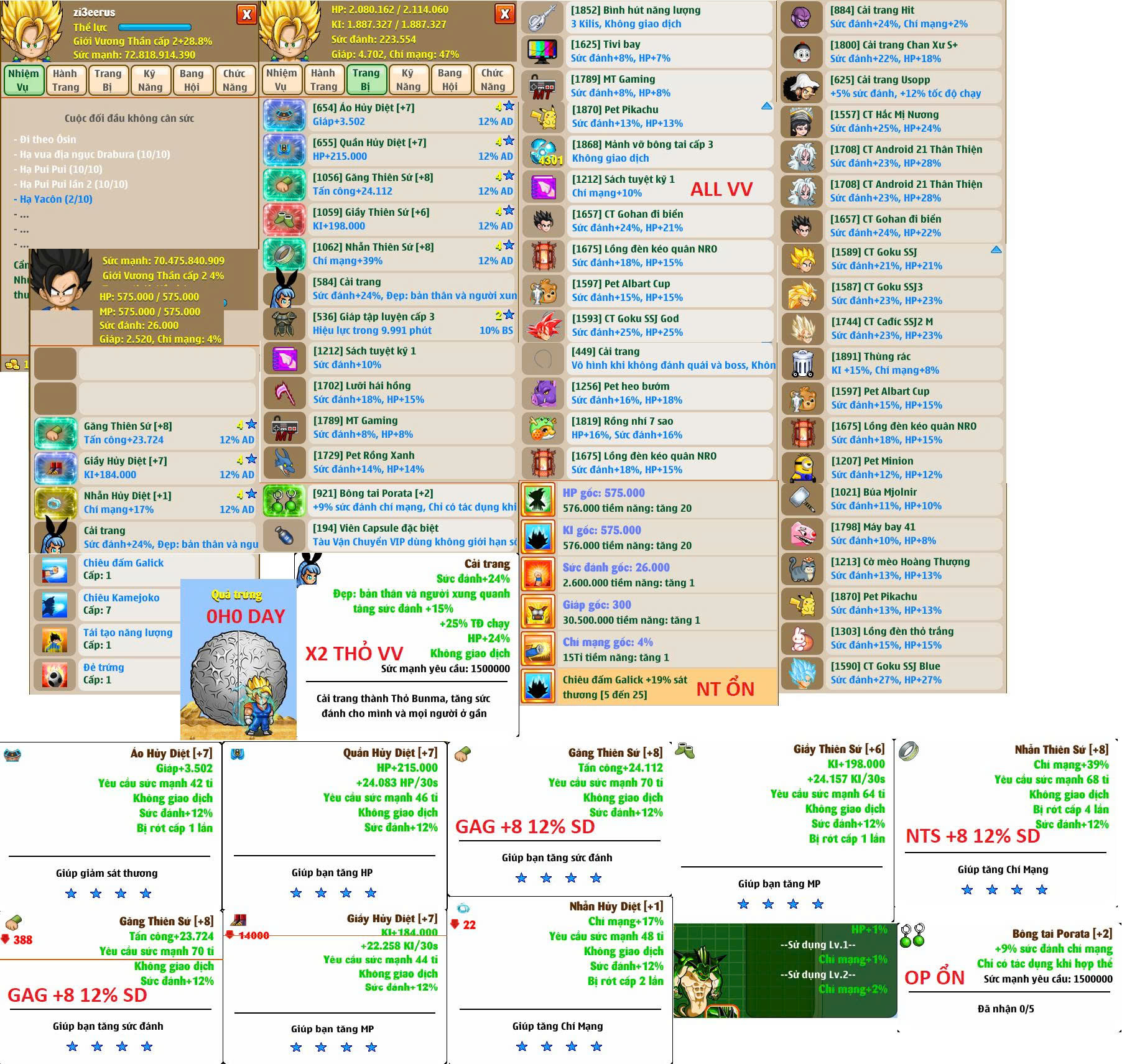 Nick Ngọc Rồng Online VIP giá rẻ, NickDaoQuan.Com, Shop Nick Ngọc Rồng