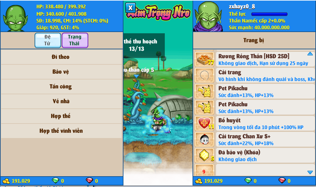 Nick Ngọc Rồng Online VIP giá rẻ, NickDaoQuan.Com, Shop Nick Ngọc Rồng