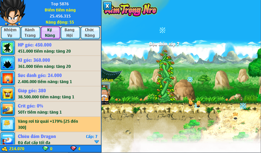 Nick Ngọc Rồng Online VIP giá rẻ, NickDaoQuan.Com, Shop Nick Ngọc Rồng