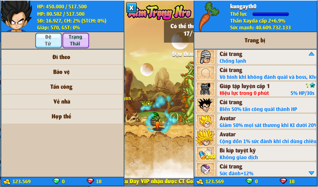 Nick Ngọc Rồng Online VIP giá rẻ, NickDaoQuan.Com, Shop Nick Ngọc Rồng