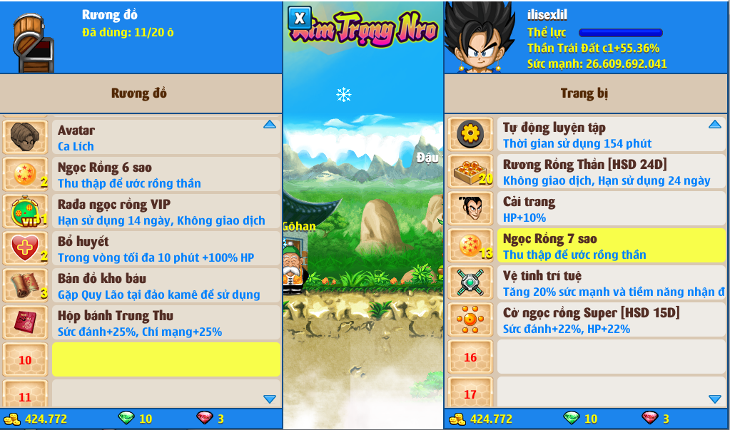 Nick Ngọc Rồng Online VIP giá rẻ, NickDaoQuan.Com, Shop Nick Ngọc Rồng