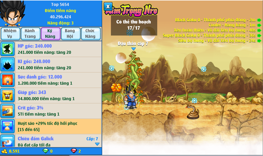 Nick Ngọc Rồng Online VIP giá rẻ, NickDaoQuan.Com, Shop Nick Ngọc Rồng