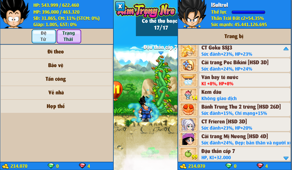 Nick Ngọc Rồng Online VIP giá rẻ, NickDaoQuan.Com, Shop Nick Ngọc Rồng