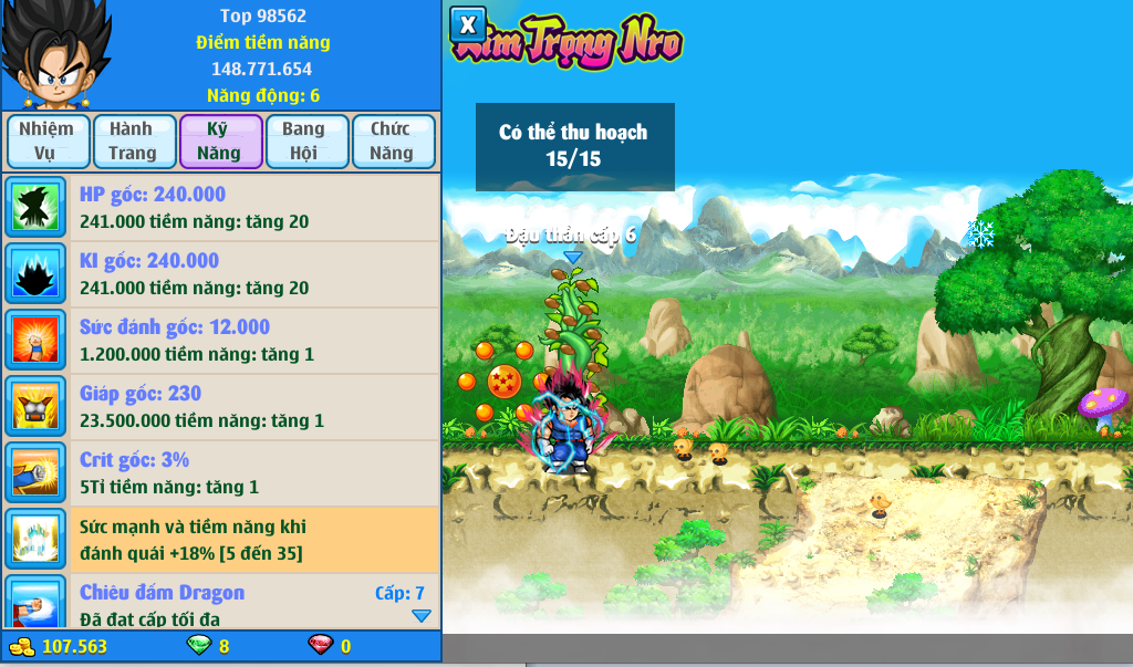 Nick Ngọc Rồng Online VIP giá rẻ, NickDaoQuan.Com, Shop Nick Ngọc Rồng