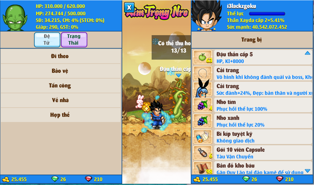 Nick Ngọc Rồng Online VIP giá rẻ, NickDaoQuan.Com, Shop Nick Ngọc Rồng