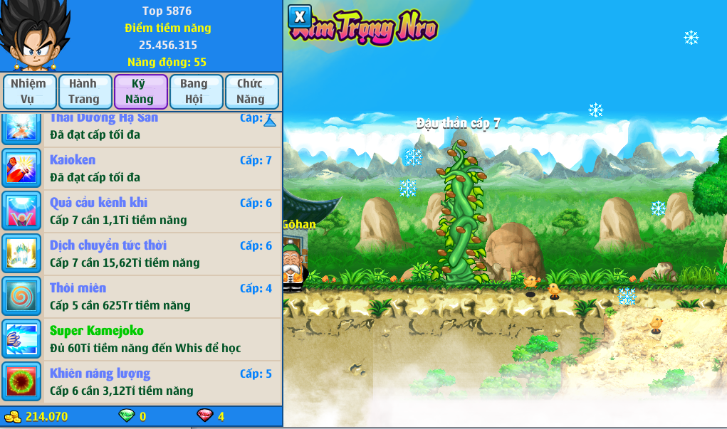 Nick Ngọc Rồng Online VIP giá rẻ, NickDaoQuan.Com, Shop Nick Ngọc Rồng