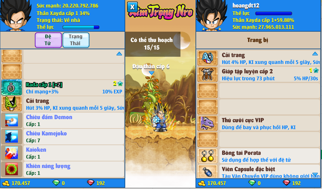 Nick Ngọc Rồng Online VIP giá rẻ, NickDaoQuan.Com, Shop Nick Ngọc Rồng