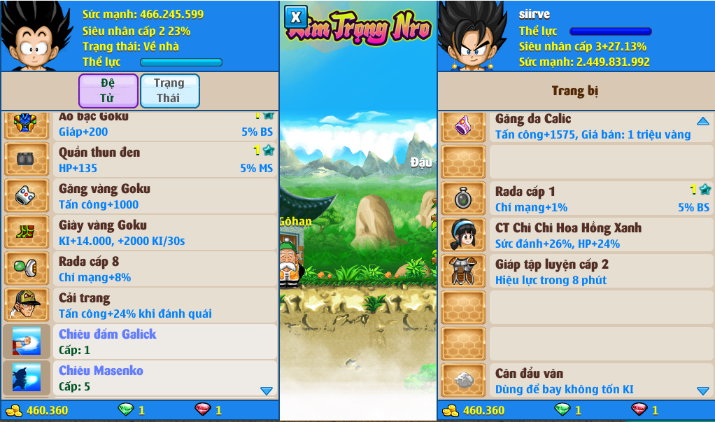 Nick Ngọc Rồng Online VIP giá rẻ, NickDaoQuan.Com, Shop Nick Ngọc Rồng