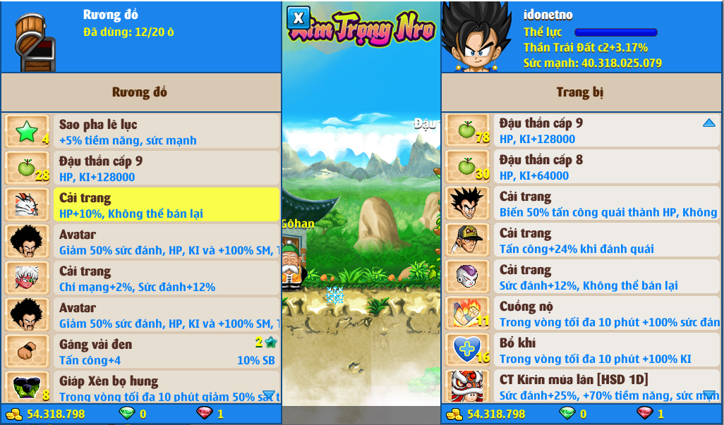 Nick Ngọc Rồng Online VIP giá rẻ, NickDaoQuan.Com, Shop Nick Ngọc Rồng